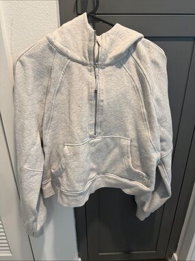 lululemon athletica Light Gray Half-Zip Hoodie